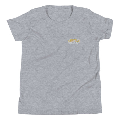 Performance | Youth T-Shirt | Suffolk University Cheerleading | Valor Logo
