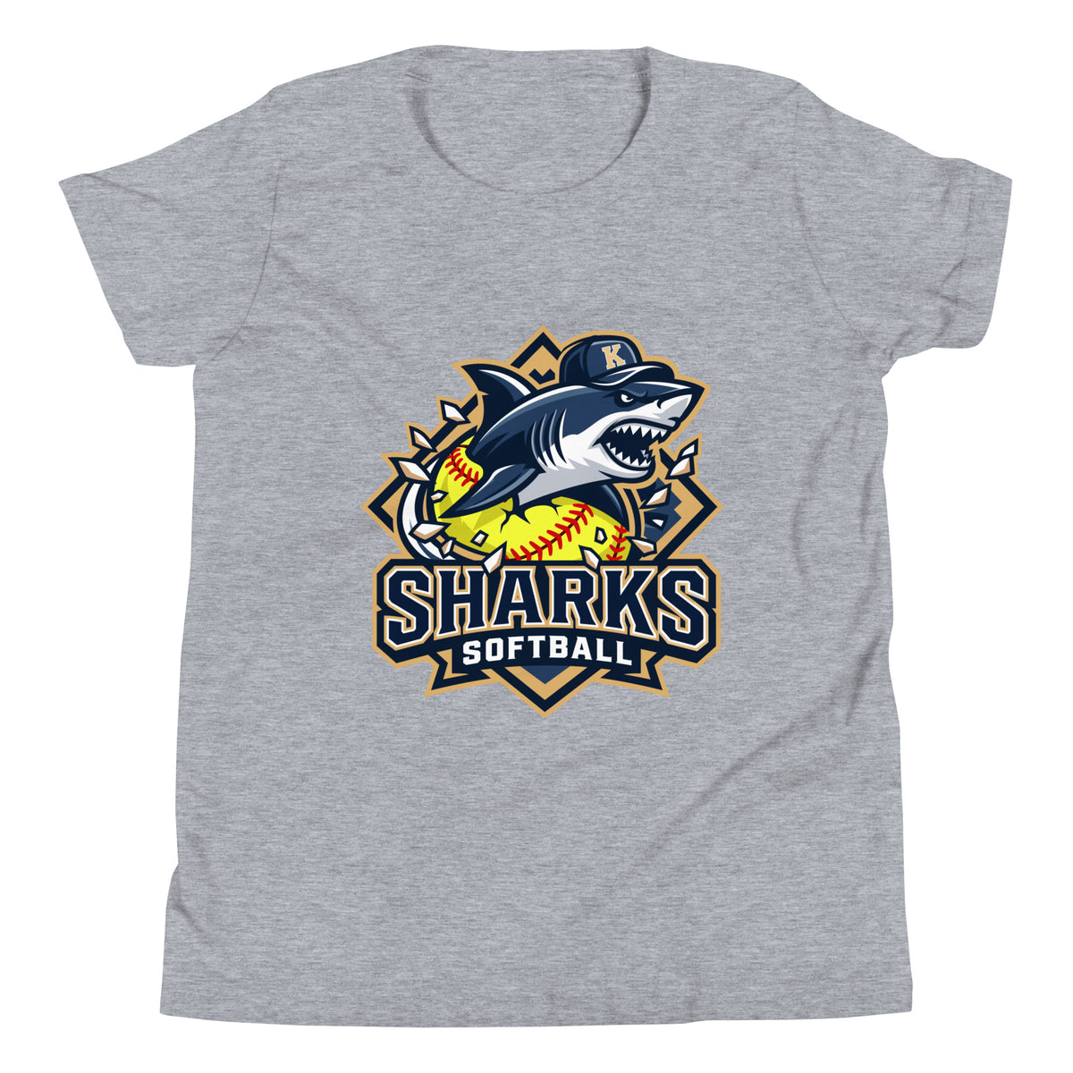 Performance | Youth T-Shirt | Sharks Diamond Sports | Crest Logo