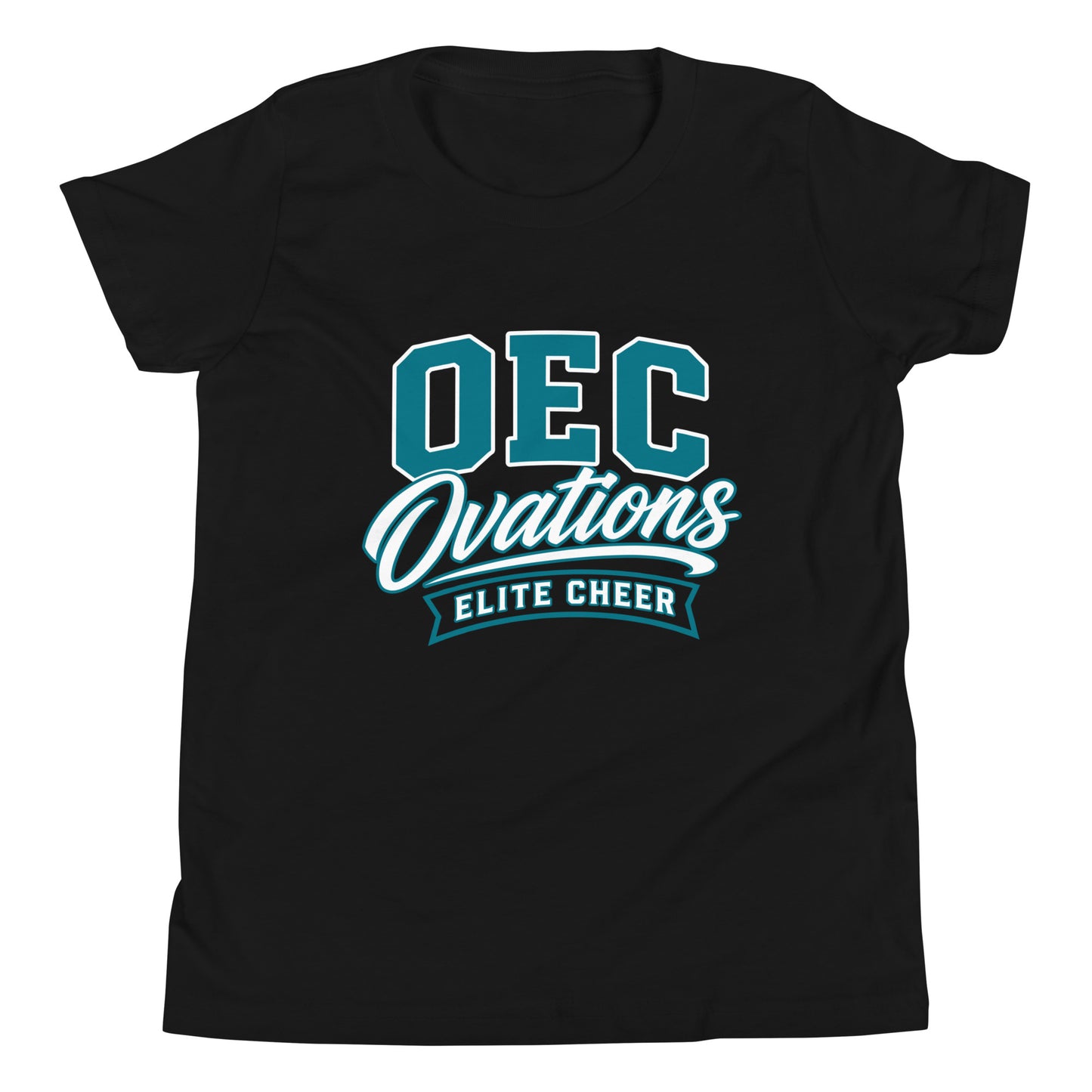 Performance | Youth T-Shirt | Ovations Elite Cheer | Emblem Logo