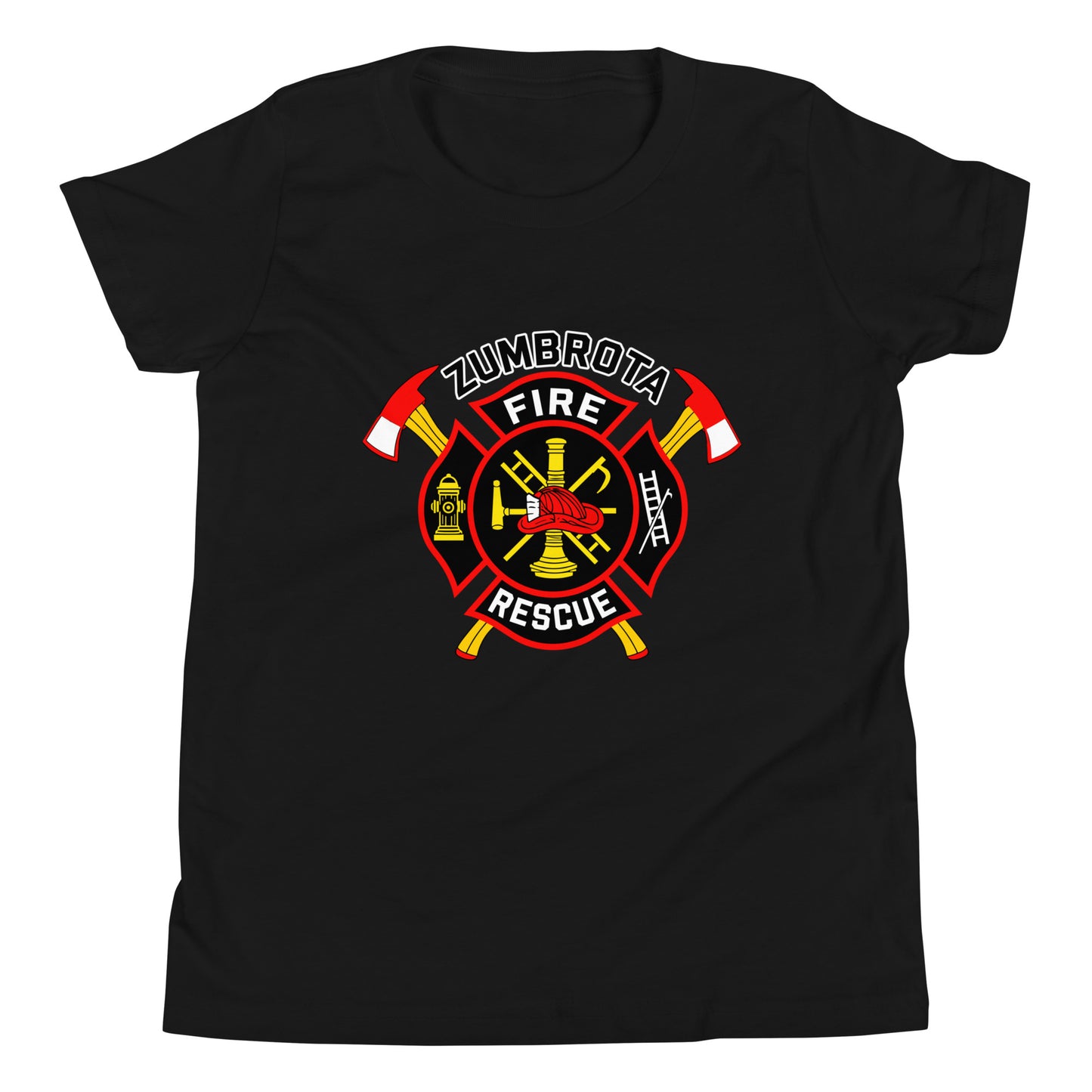 Performance | Youth T-Shirt | Zumbrota Fire Department | Vanguard Logo
