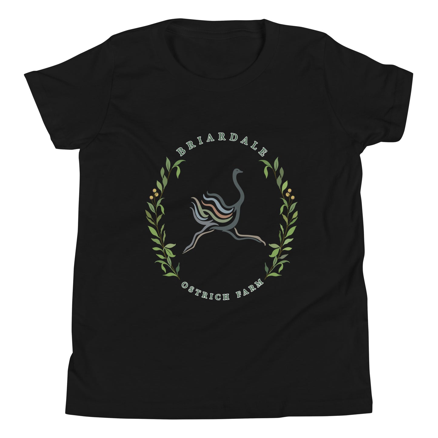 Performance | Youth T-Shirt | Briardale Ostrich Farm | Crest Logo