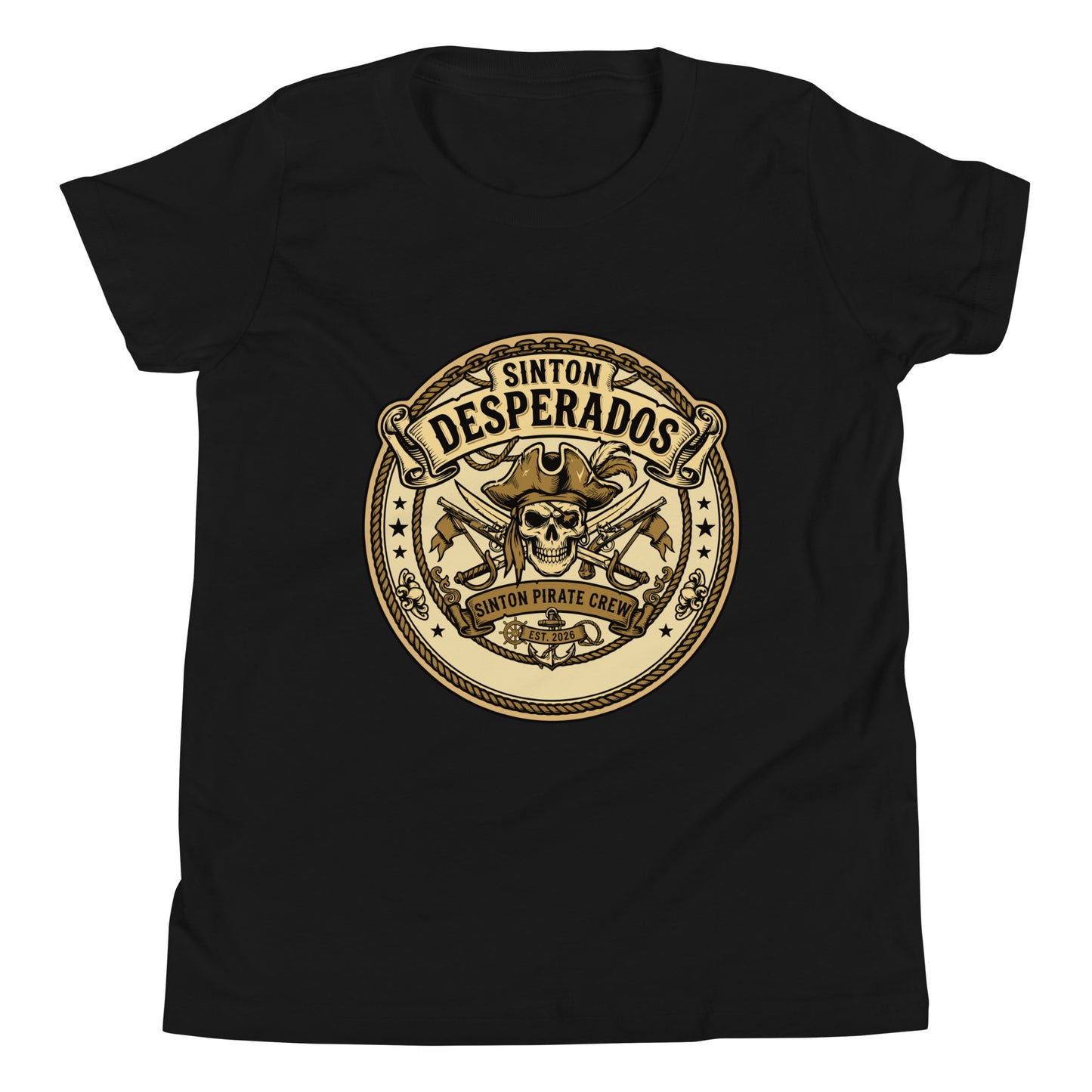 Performance | Youth T-Shirt | Sinton Desperados Baseball | Badge Logo
