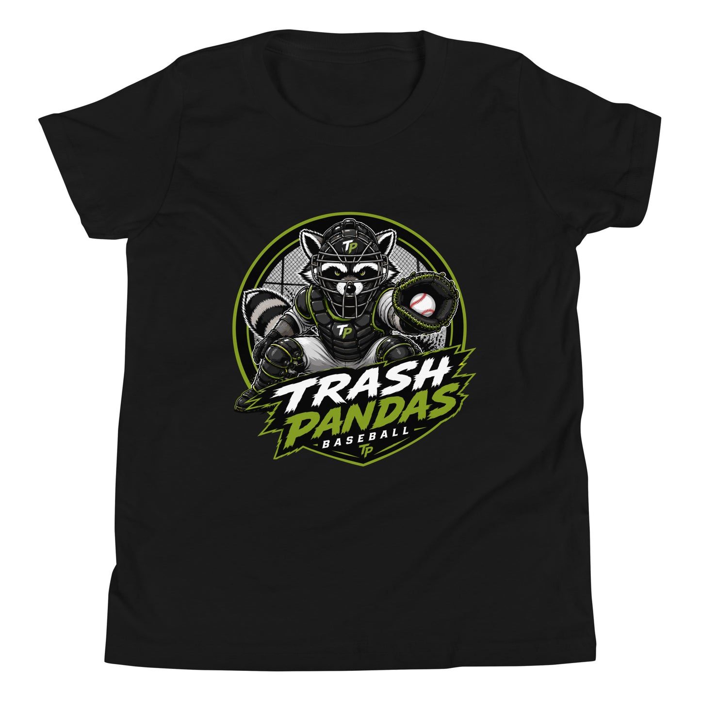 Performance | Youth T-Shirt | Trash Pandas Baseball Organization | Athletics Logo