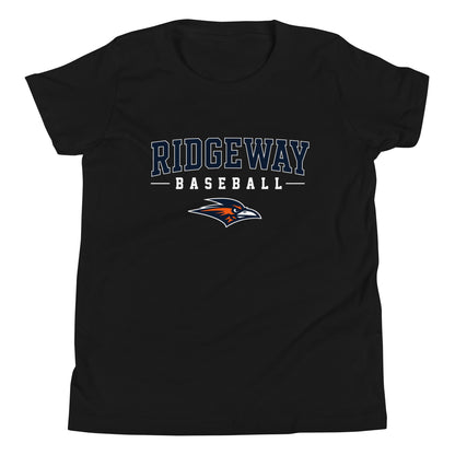 Performance | Youth T-Shirt | Ridgeway High School Baseball | Modern Script Logo