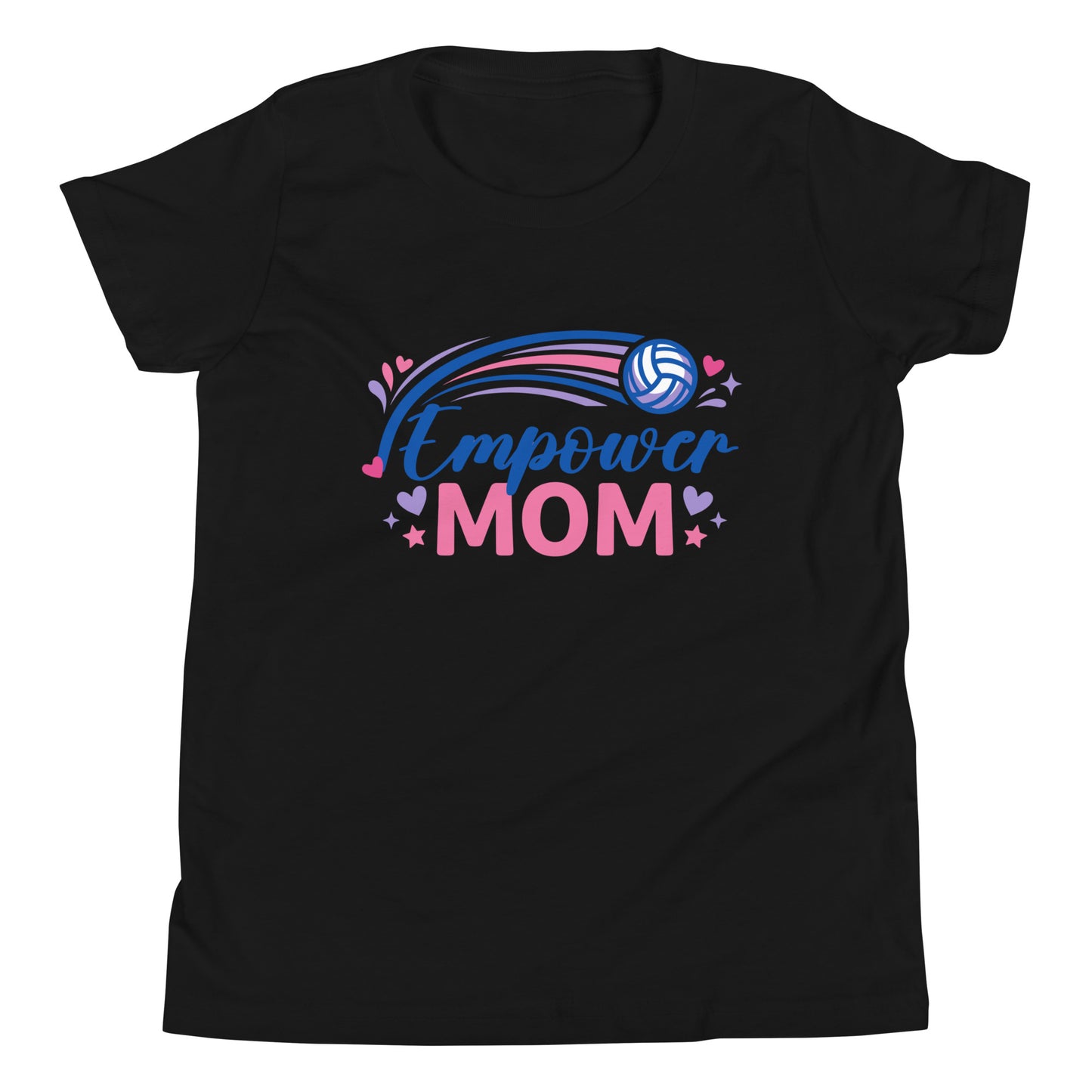 Performance | Youth T-Shirt | Empower Volleyball Club | Mom Crest Logo