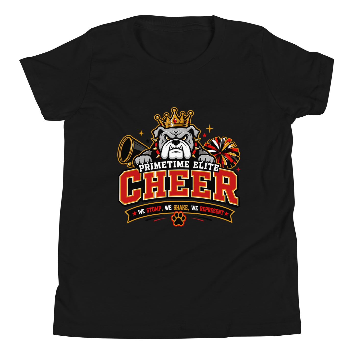 Performance | Youth T-Shirt | PTE Bulldog Cheer | Crest Logo
