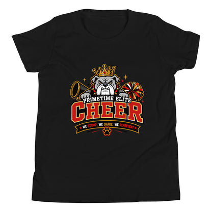 Performance | Youth T-Shirt | PTE Bulldog Cheer | Crest Logo