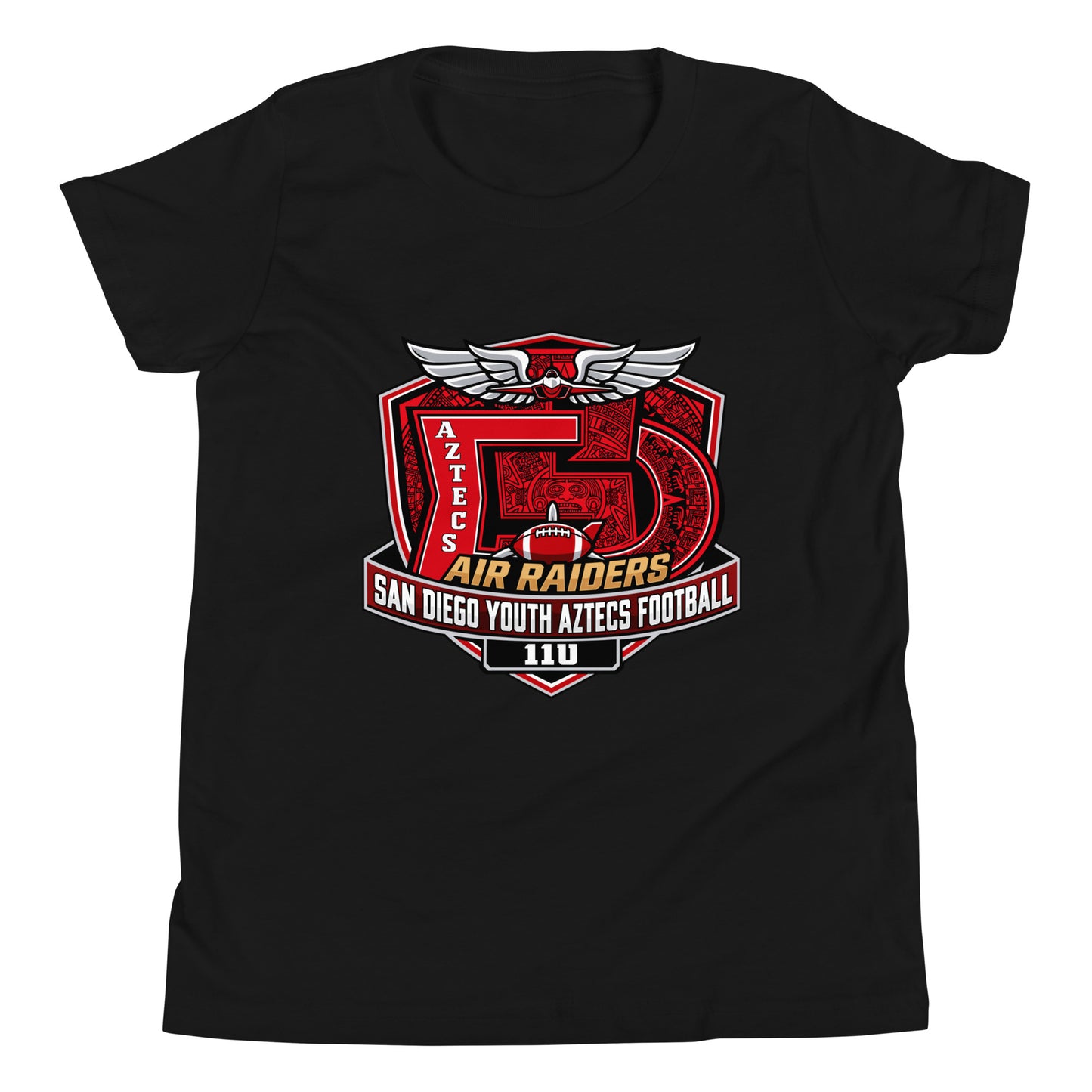 Performance | Youth T-Shirt | San Diego Youth Aztecs Football 11u Air Raiders | Shield Logo