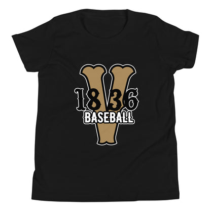 Performance | Youth T-Shirt | 1836 Volunteers Baseball | Crest Logo