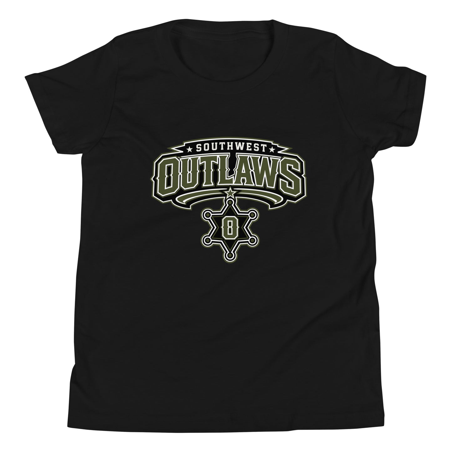 Performance | Youth T-Shirt | Southwest Outlaws | Frontier Athletics Logo