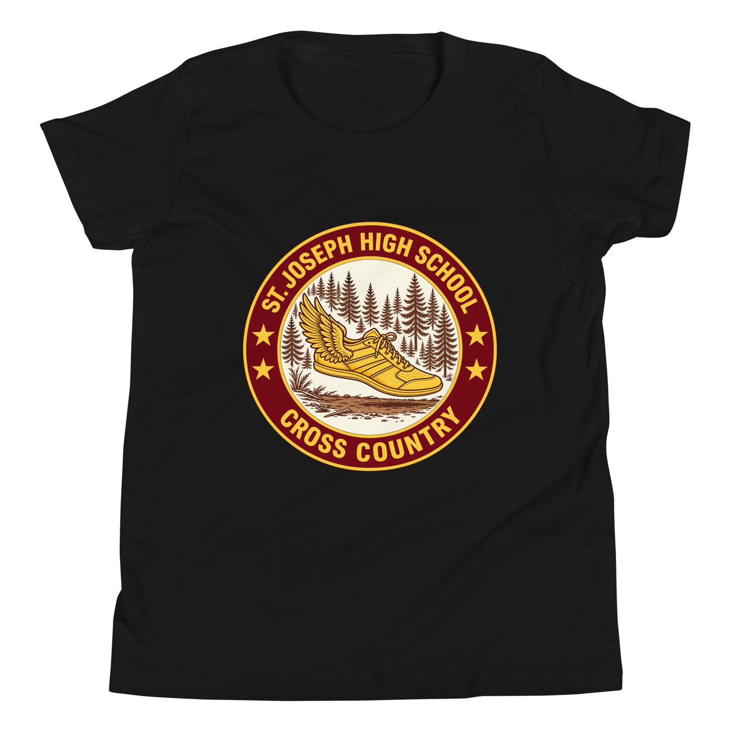Performance | Youth T-Shirt | St. Joseph High School - Cross Country | Badge Logo