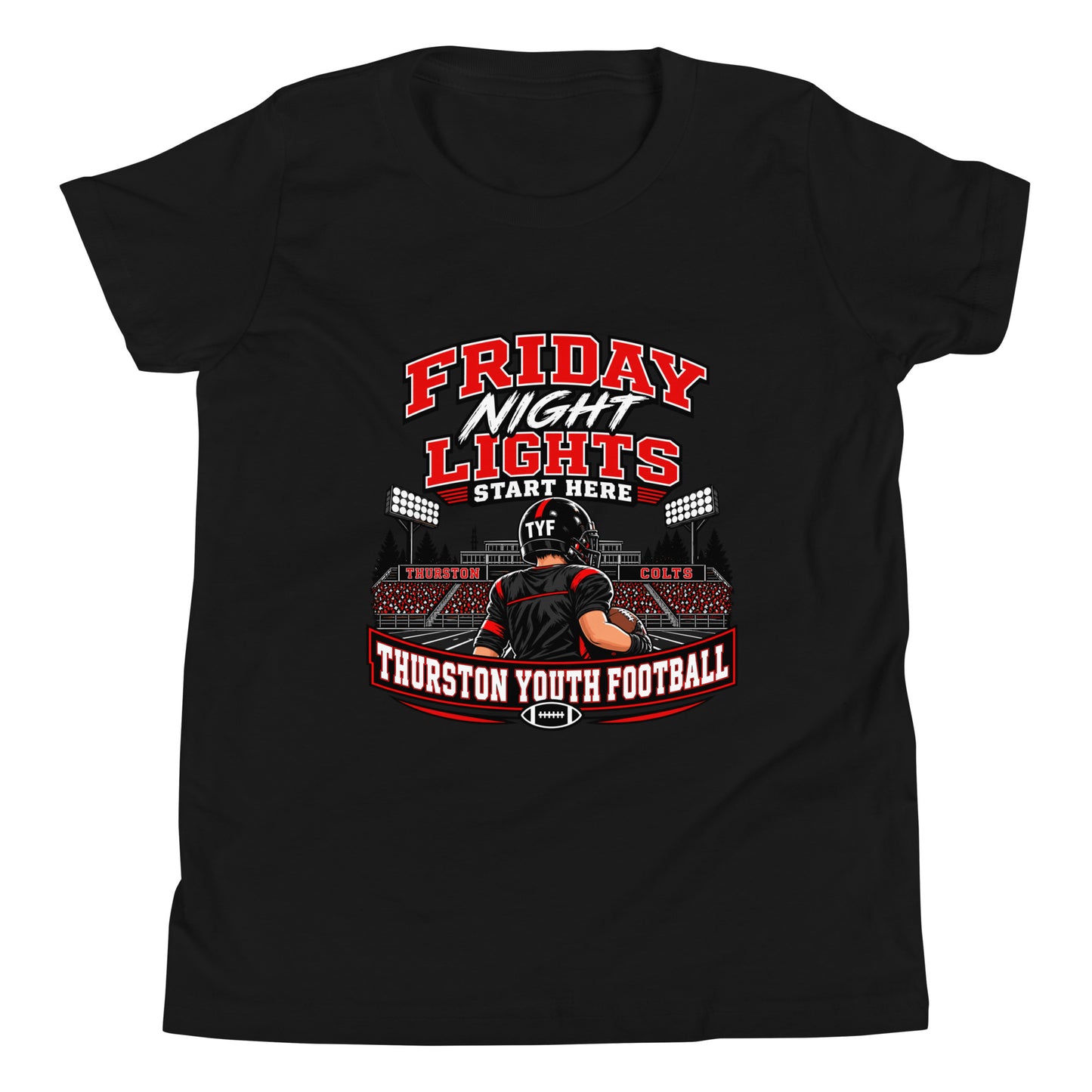 Performance | Youth T-Shirt | Thurston Youth Football | Vanguard Logo