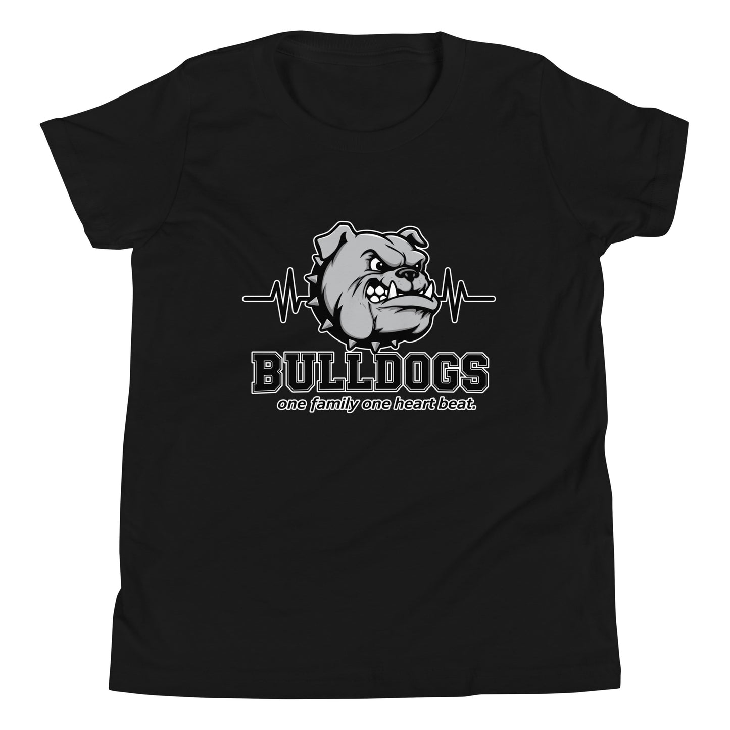 Performance | Youth T-Shirt | Celina Recreational Football Black | Bulldogs Crest Logo