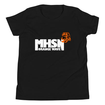 Performance | Youth T-Shirt | Orange Wave Marching Band | Crest Logo
