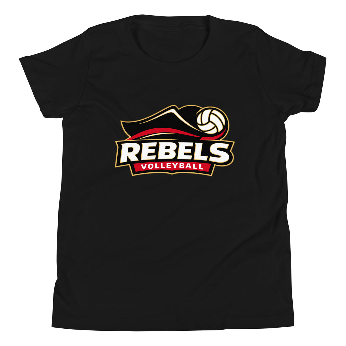 Performance | Youth T-Shirt | Rebels Volleyball Club | Crest Logo