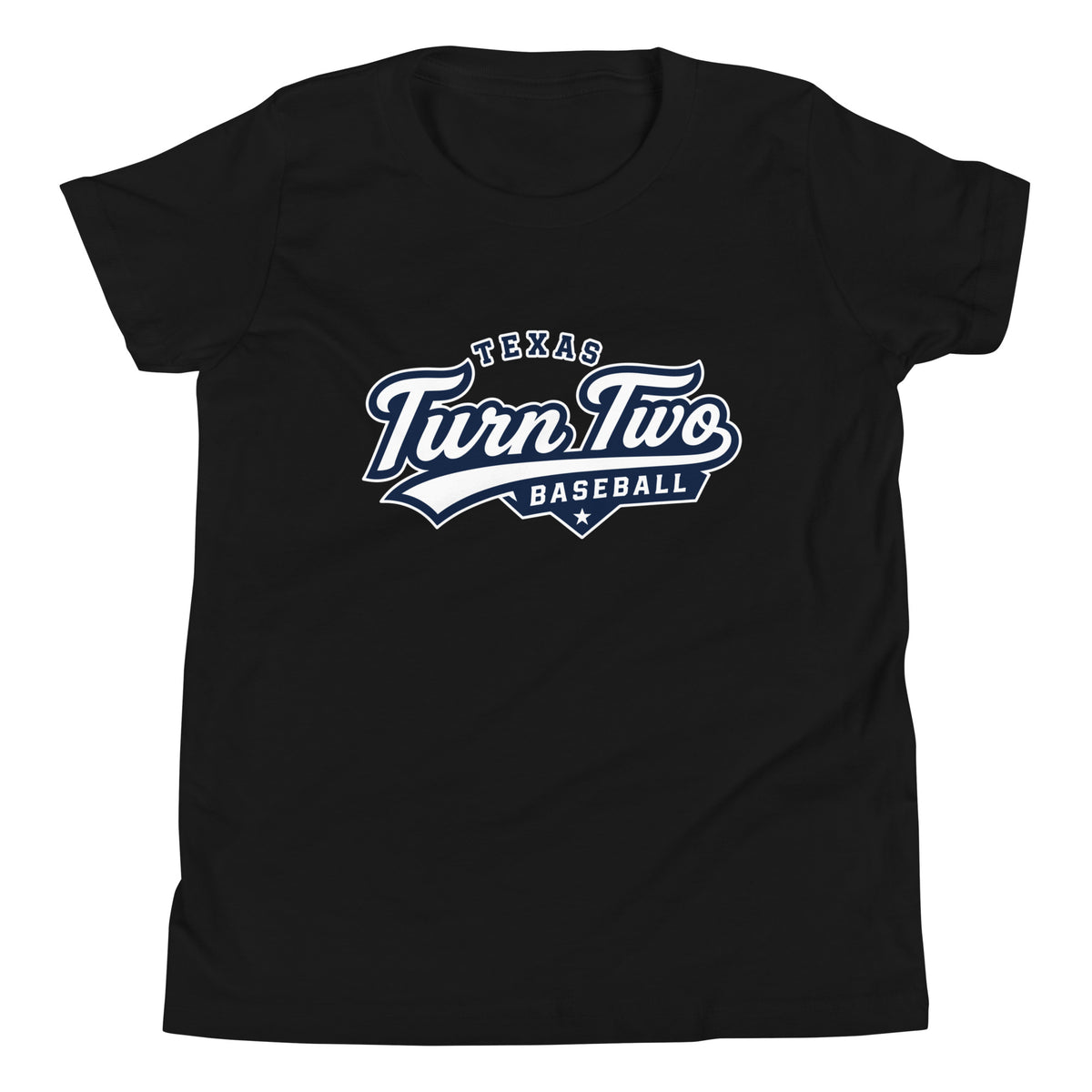 Performance | Youth T-Shirt | Texas Turn Two Baseball | Athletics Logo