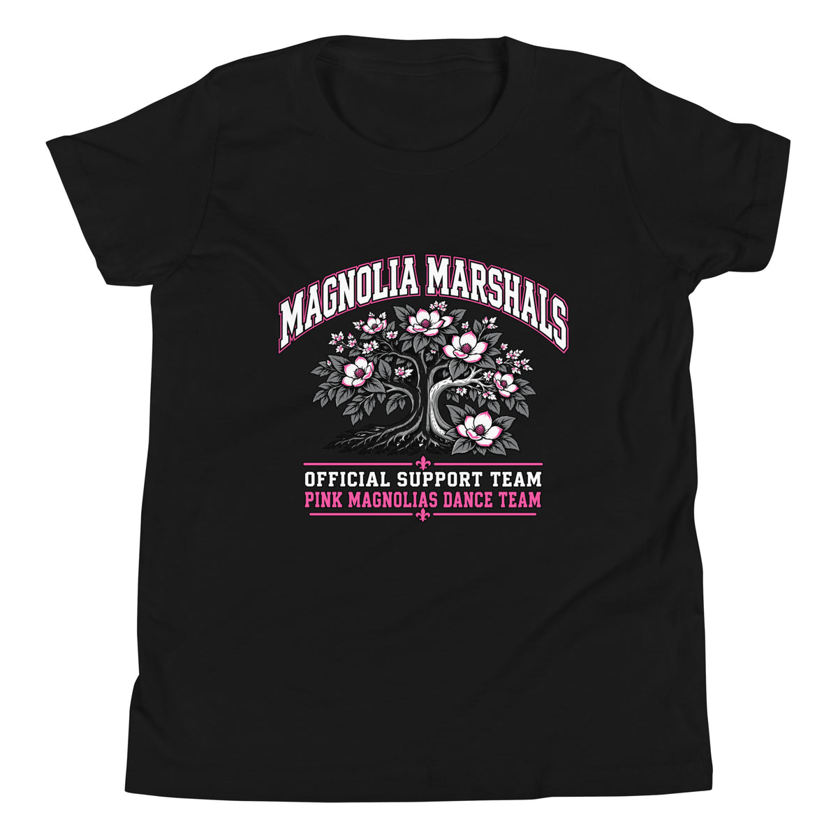 Performance | Youth T-Shirt | Pink Magnolias Dance | Crest Logo