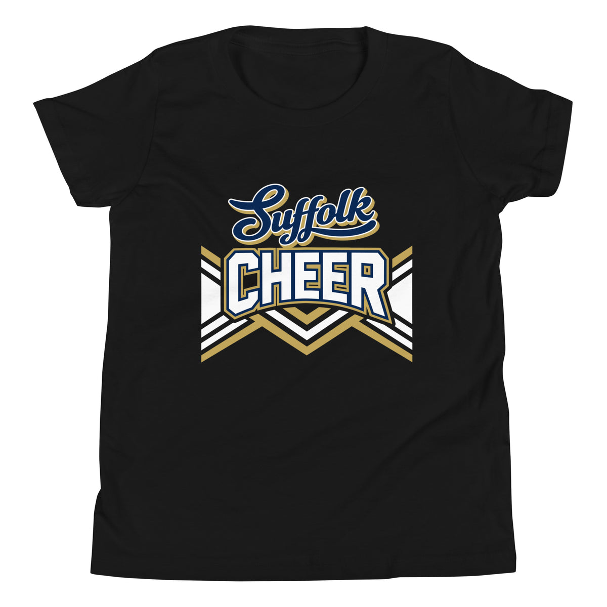 Performance | Youth T-Shirt | Suffolk University Cheerleading | Vanguard Logo
