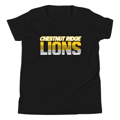 Performance | Youth T-Shirt | Chestnut Ridge Lions Football | Script Logo