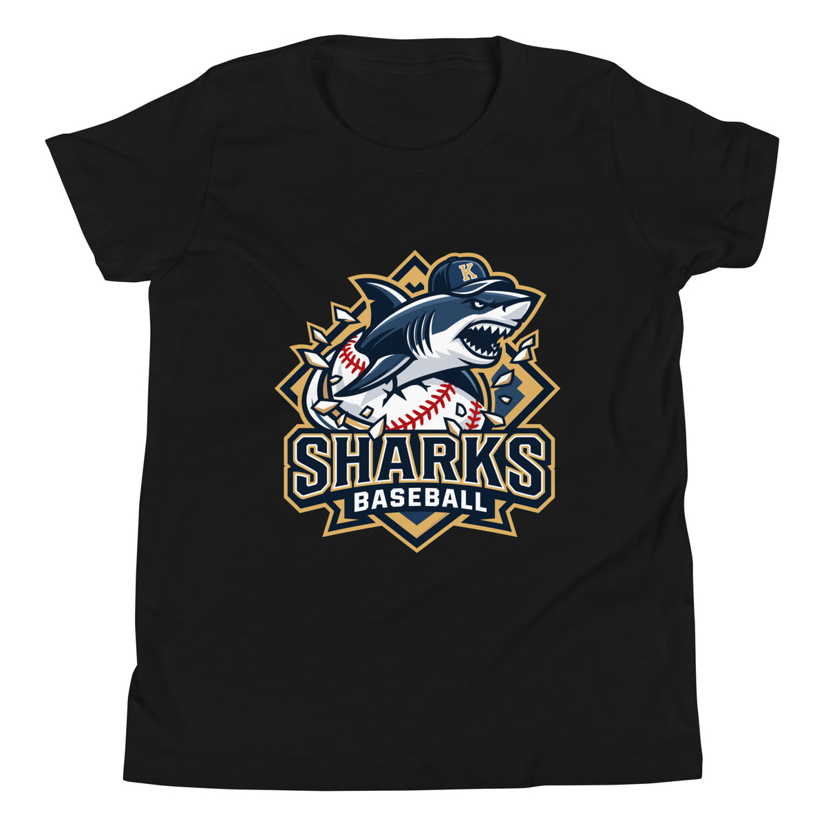 Performance | Youth T-Shirt | Sharks Diamond Sports | Valor Logo