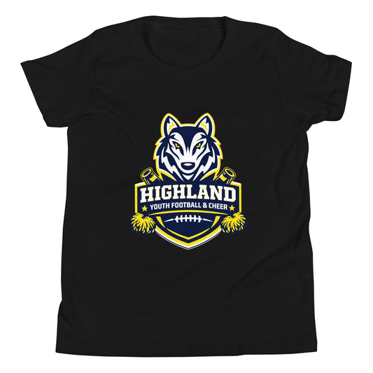 Performance | Youth T-Shirt | Highland youth football and cheer | Emblem Logo