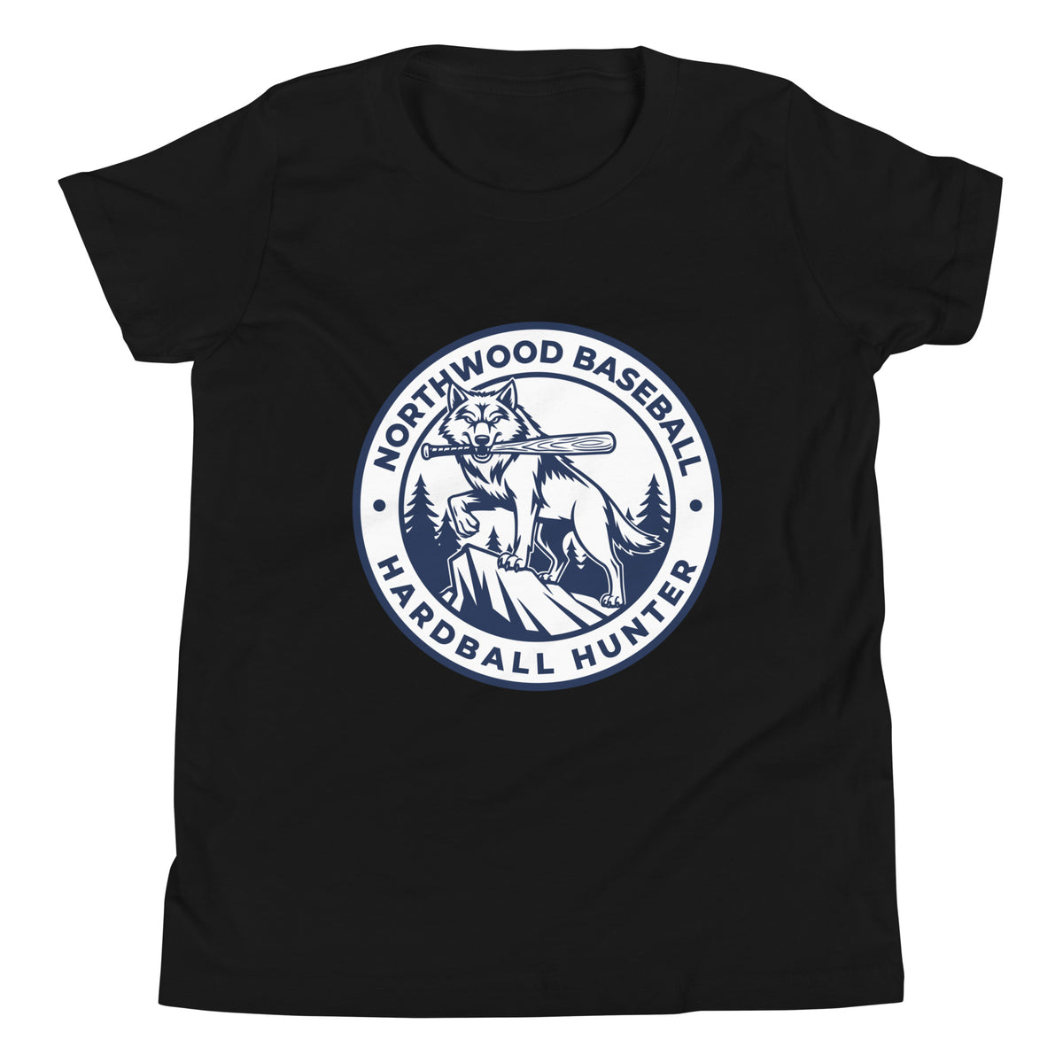 Performance | Youth T-Shirt | Northwood High School Baseball | Badge Logo