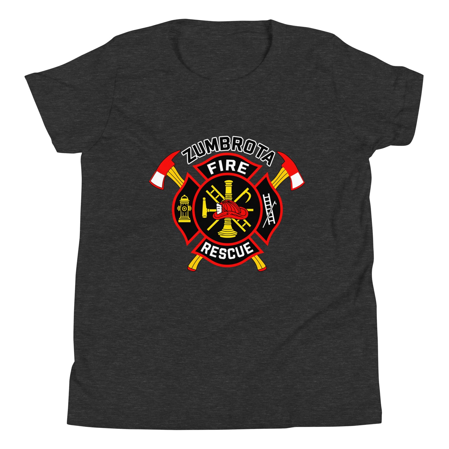 Performance | Youth T-Shirt | Zumbrota Fire Department | Vanguard Logo