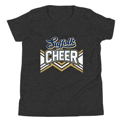 Performance | Youth T-Shirt | Suffolk University Cheerleading | Vanguard Logo