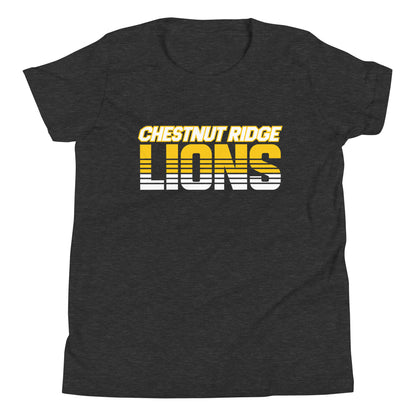 Performance | Youth T-Shirt | Chestnut Ridge Lions Football | Script Logo