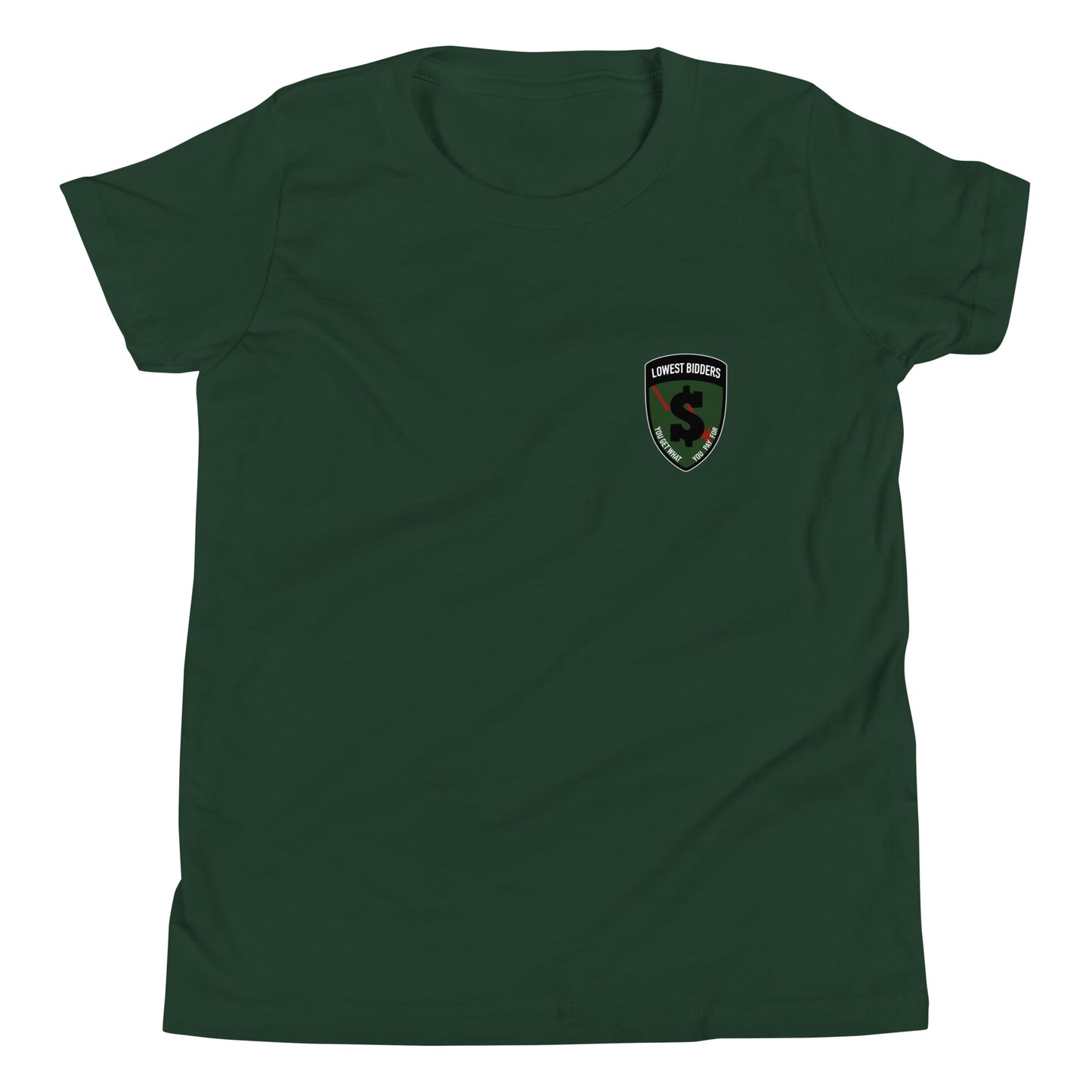 Performance | Youth T-Shirt | The Lowest Bidders | Shield Logo