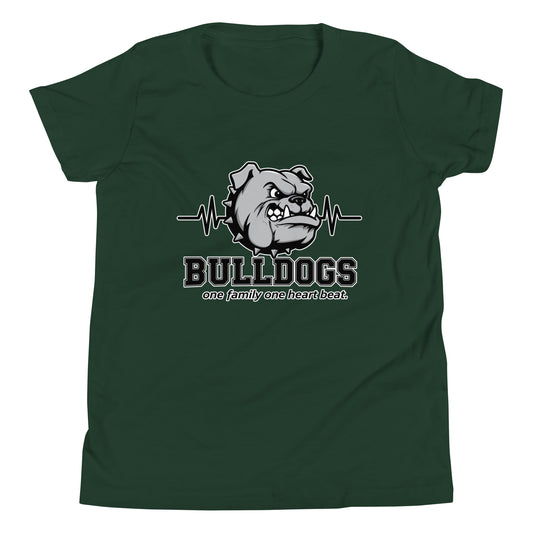 Performance | Youth T-Shirt | Celina Recreational Football Black | Bulldogs Crest Logo