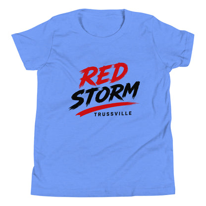 Performance | Youth T-Shirt | Red Storm | Modern Script Logo