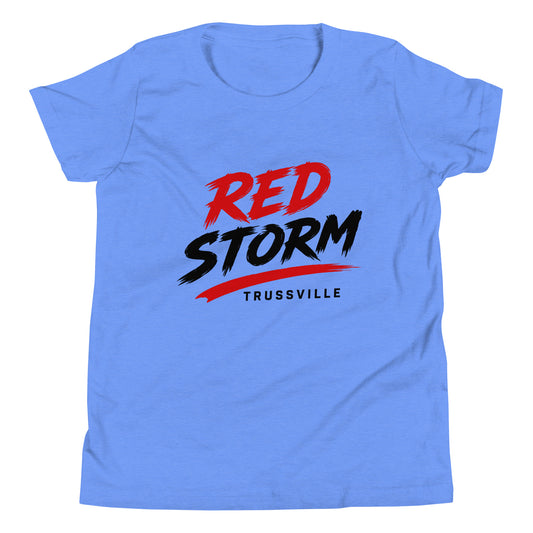 Performance | Youth T-Shirt | Red Storm | Modern Script Logo