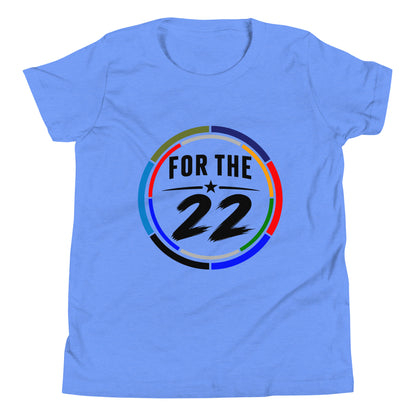 Performance | Youth T-Shirt | For the 22 | Honor Athletics Logo