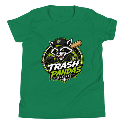 Performance | Youth T-Shirt | Trash Pandas Baseball Organization | Mascot Logo