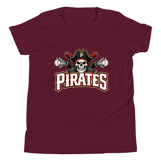Performance | Youth T-Shirt | Port City Pirates | Cannonball Portside Logo