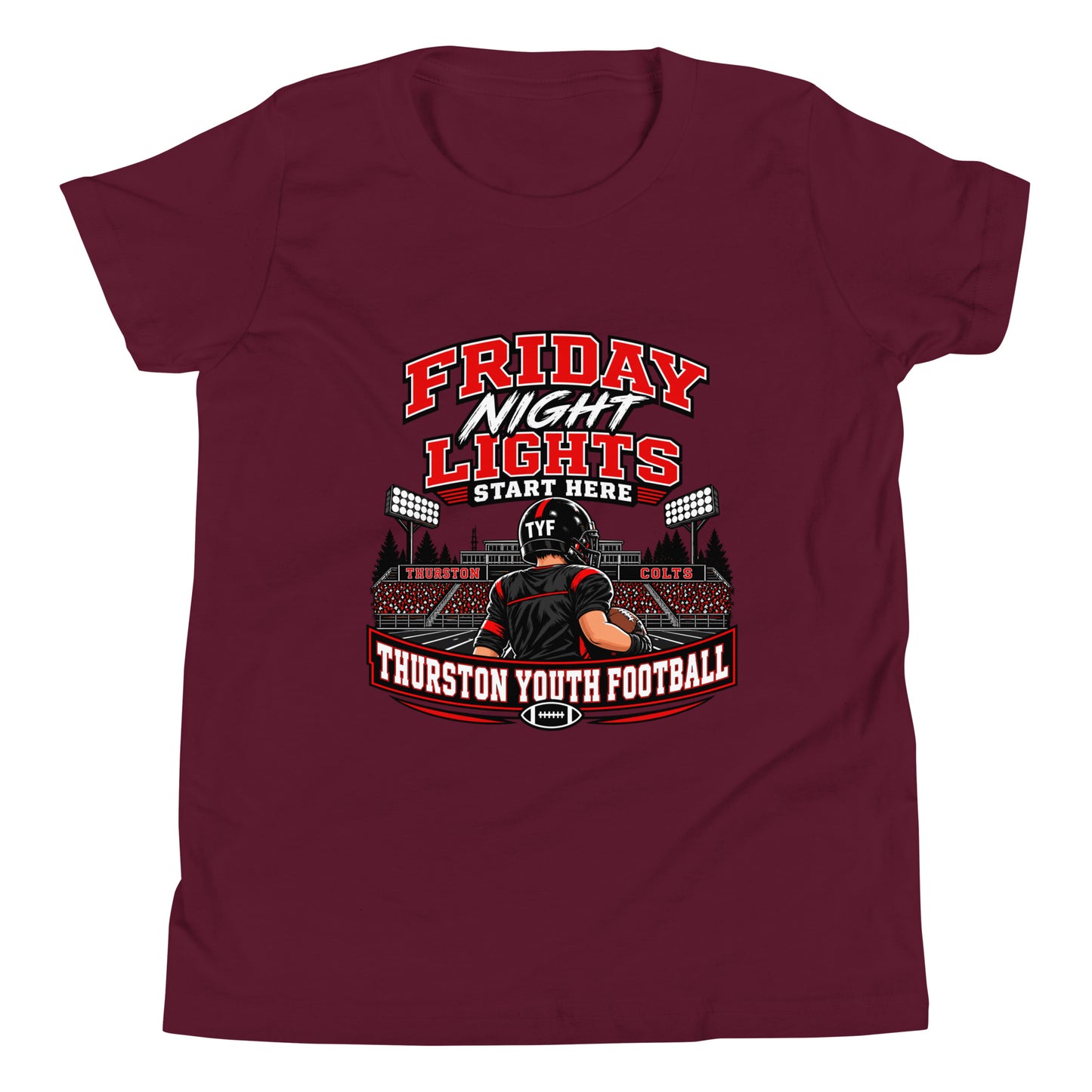 Performance | Youth T-Shirt | Thurston Youth Football | Vanguard Logo