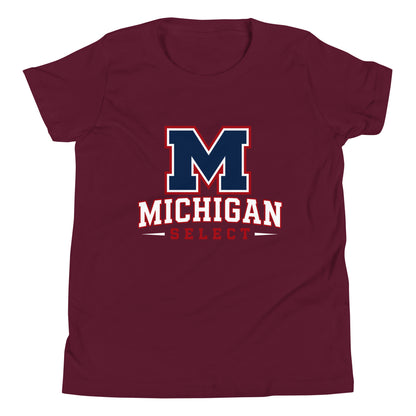 Performance | Youth T-Shirt | Michigan Select Baseball | Emblem Logo