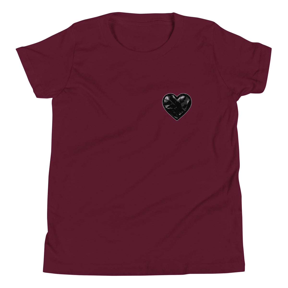 Performance | Youth T-Shirt | Obsidian Heartbeat | Heart Crest Logo