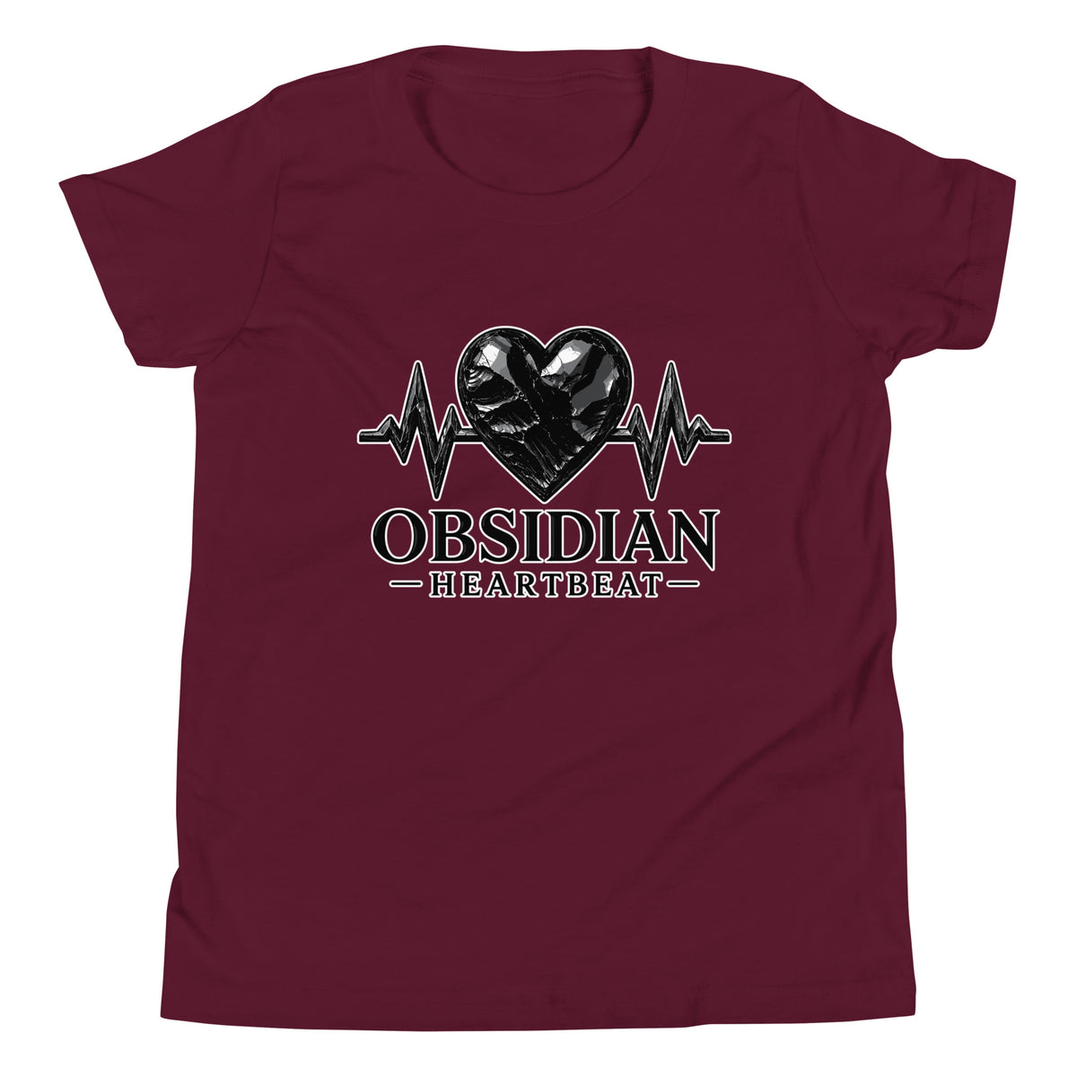 Performance | Youth T-Shirt | Obsidian Heartbeat | Pulse Athletics Logo