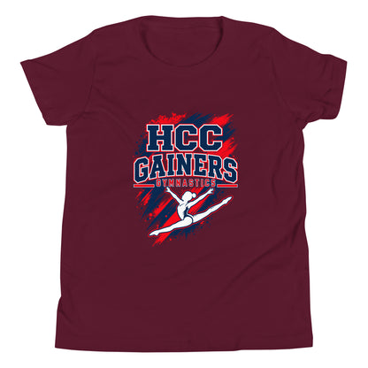 Performance | Youth T-Shirt | HCC Gymnastics | Crest Logo