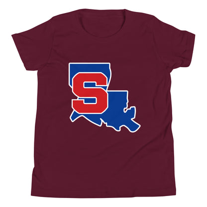 Performance | Youth T-Shirt | Louisiana Slam Baseball | Crest Logo
