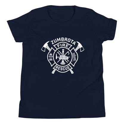 Performance | Youth T-Shirt | Zumbrota Fire Department | Crest Logo