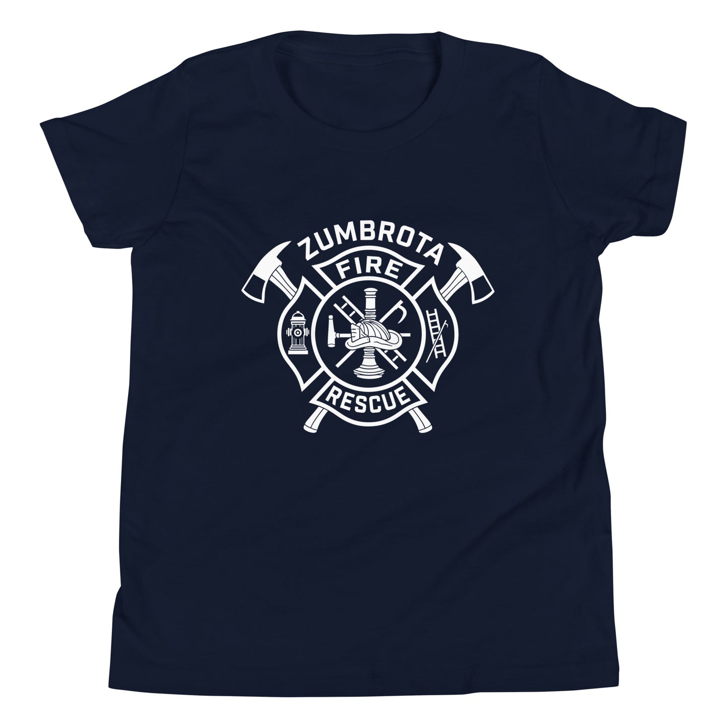 Performance | Youth T-Shirt | Zumbrota Fire Department | Crest Logo