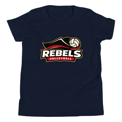 Performance | Youth T-Shirt | Rebels Volleyball Club | Crest Logo