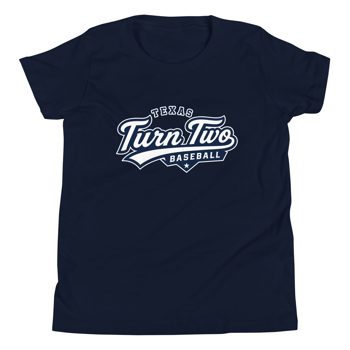 Performance | Youth T-Shirt | Texas Turn Two Baseball | Athletics Logo