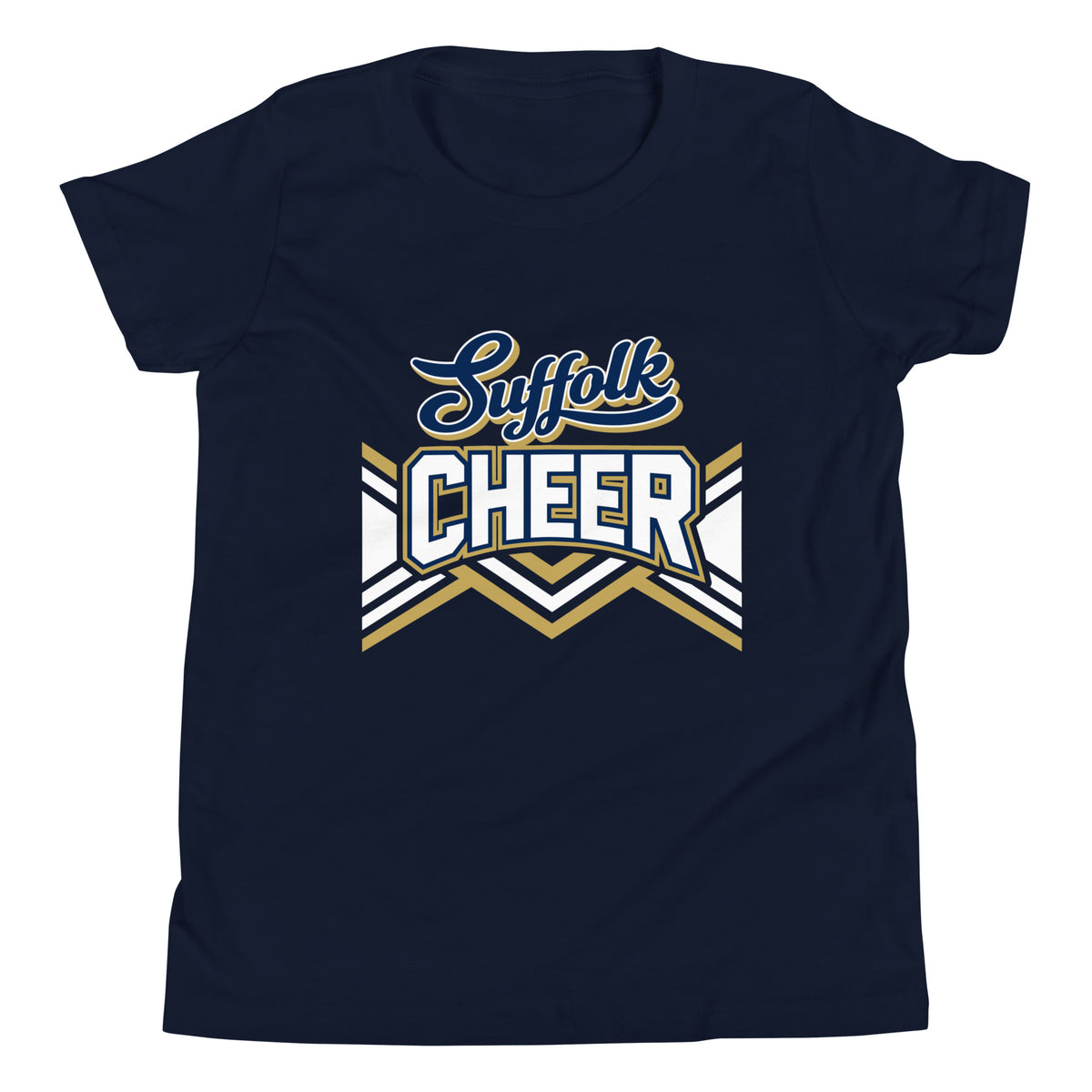 Performance | Youth T-Shirt | Suffolk University Cheerleading | Vanguard Logo