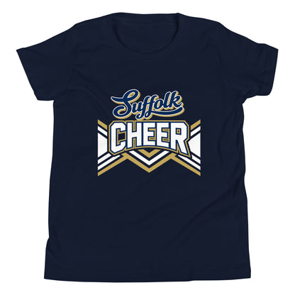 Performance | Youth T-Shirt | Suffolk University Cheerleading | Vanguard Logo