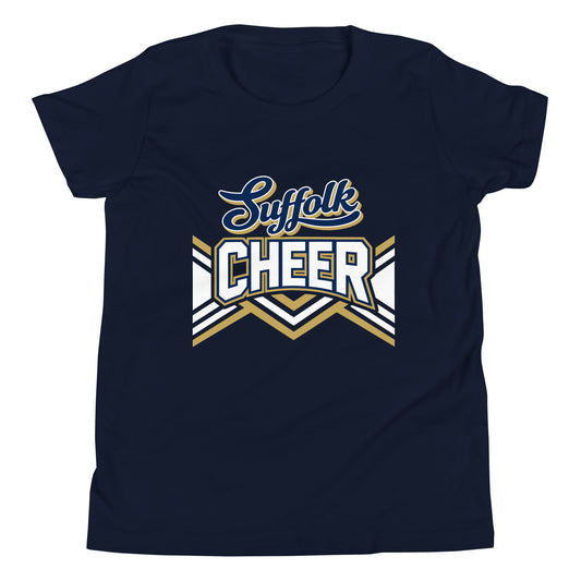 Performance | Youth T-Shirt | Suffolk University Cheerleading | Vanguard Logo
