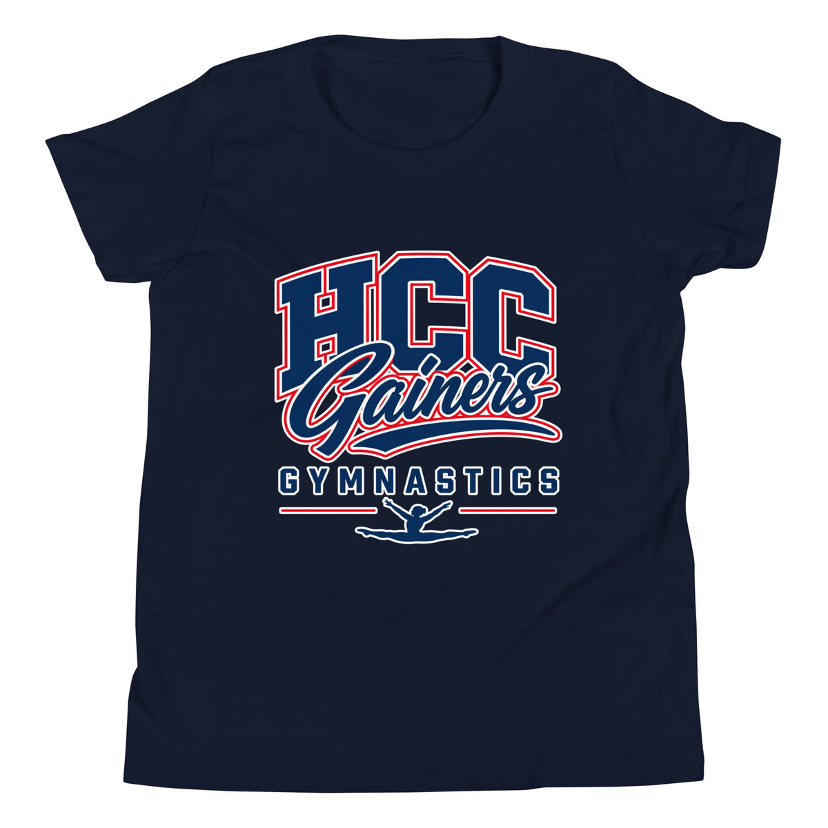 Performance | Youth T-Shirt | HCC Gymnastics | Apex Logo